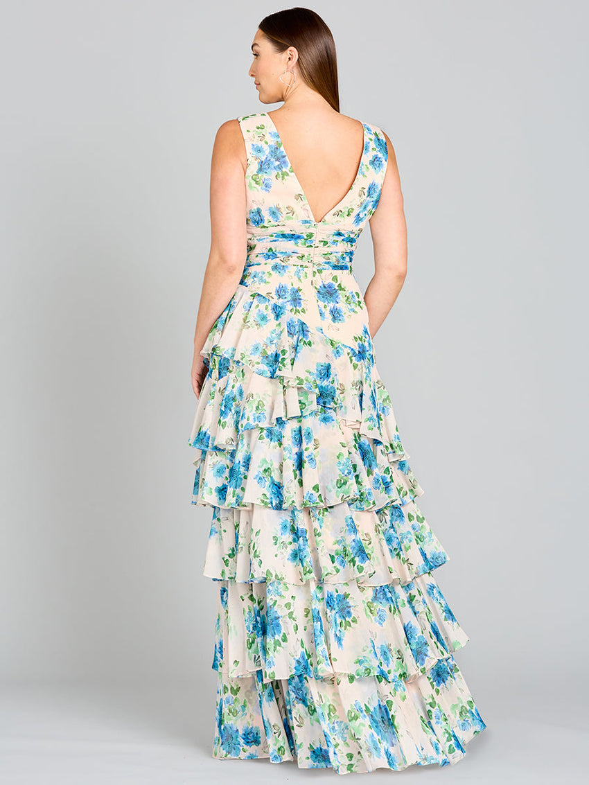 Ruffle Skirt Print Dress - OUTLET - Glamourous Grace