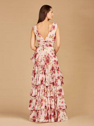 Ruffle Skirt Print Dress - OUTLET - Glamourous Grace