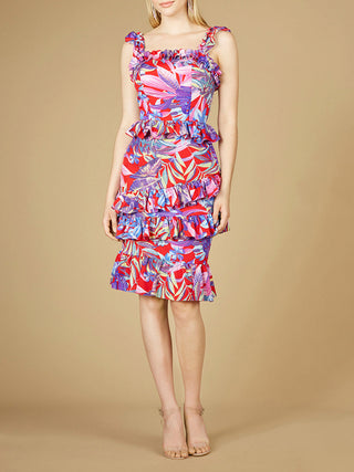 High Neck Printed Midi Dress - OUTLET - Glamourous Grace