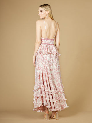 Plunging V-Neck Print Dress OUTLET - Glamourous Grace