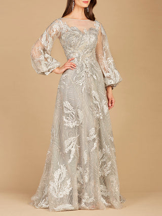 Balloon Sleeves Ball Gown - Glamourous Grace