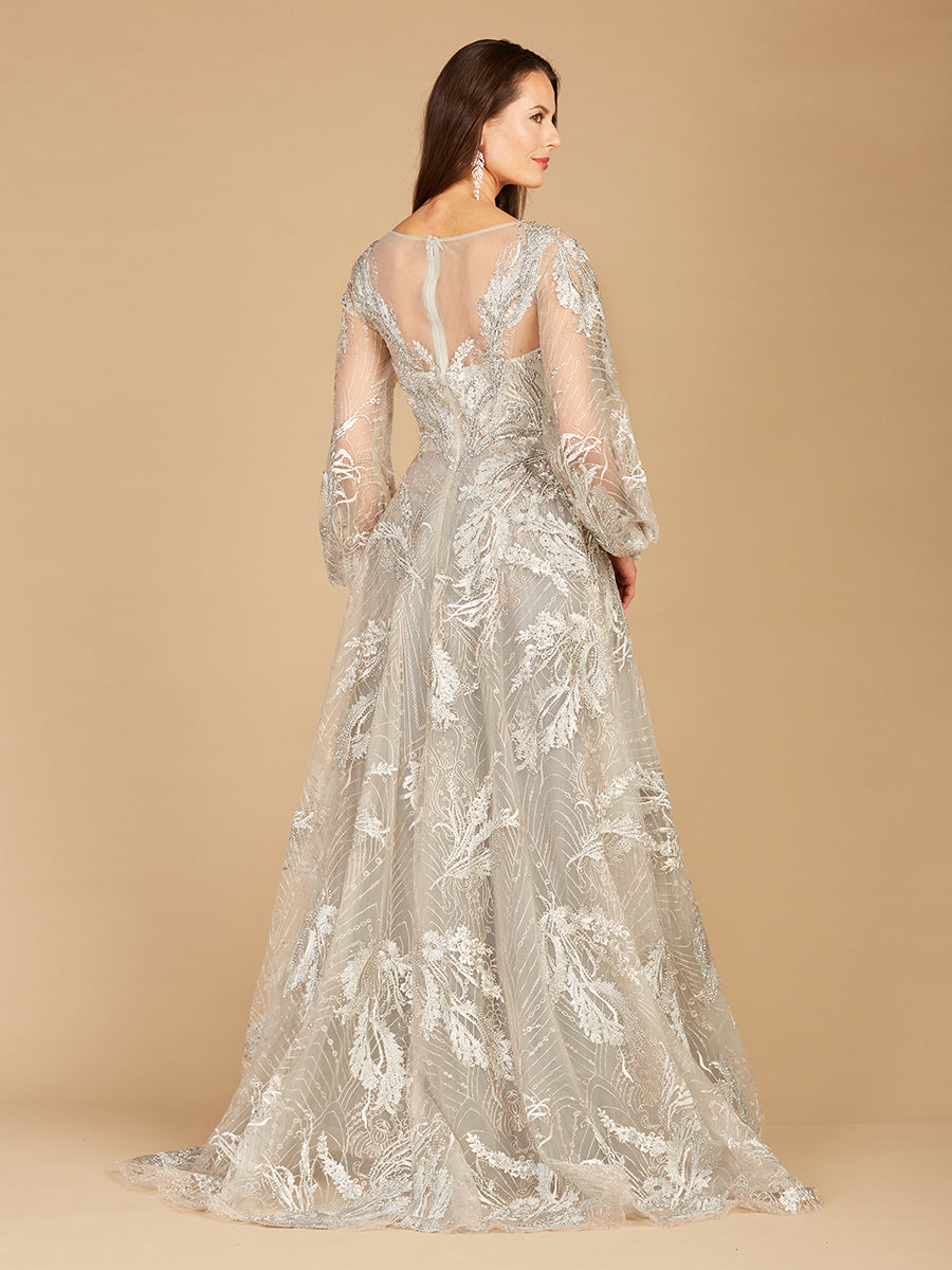 Balloon Sleeves Ball Gown - Glamourous Grace