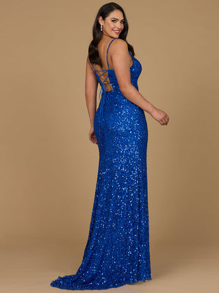 Beaded V Neck Dress with Slit | 29310 - Glamourous Grace