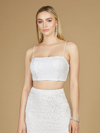 Spaghetti Strap Beaded Top - Glamourous Grace