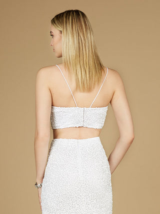 Spaghetti Strap Beaded Top - Glamourous Grace