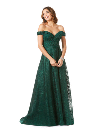Tonal Beaded Off Shoulder Ballgown | 29349 - Glamourous Grace