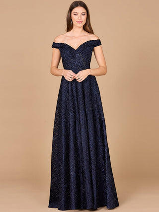 Tonal Beaded Off Shoulder Ballgown | 29349 - Glamourous Grace