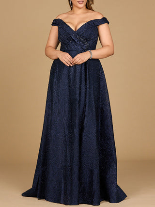Tonal Beaded Off Shoulder Ballgown | 29349 - Glamourous Grace