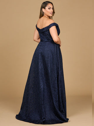 Tonal Beaded Off Shoulder Ballgown | 29349 - Glamourous Grace