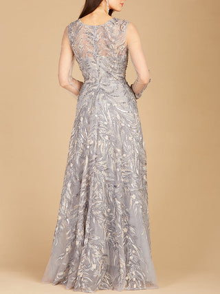 High Neck, Long Sleeve Ball Gown - Glamourous Grace