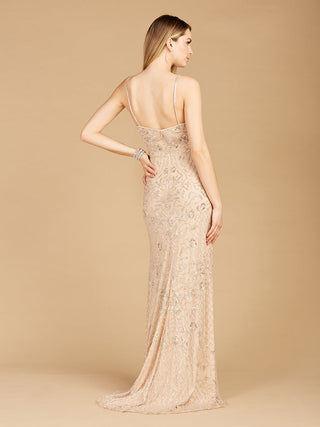 Beaded Tank Dress with Slit  - OUTLET - Glamourous Grace