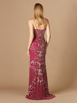 Beaded Tank Dress with Slit  - OUTLET - Glamourous Grace