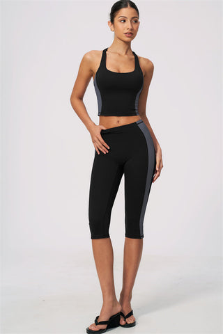 The Sandstone Tank Top Capri Leggings 2-Piece Set