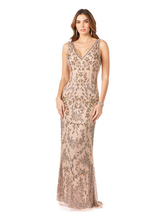 Lara 29530 - Stylish Cowl Draped Back Dress - Glamourous Grace