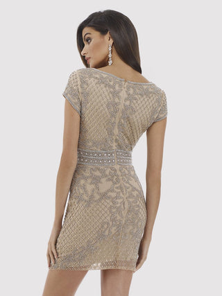 Lara 29571 - Embellished Short Dress - Glamourous Grace