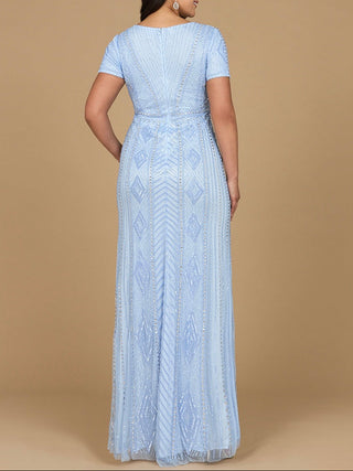 Lara 29606 - Closed Back, Cap Sleeve Dress - Glamourous Grace