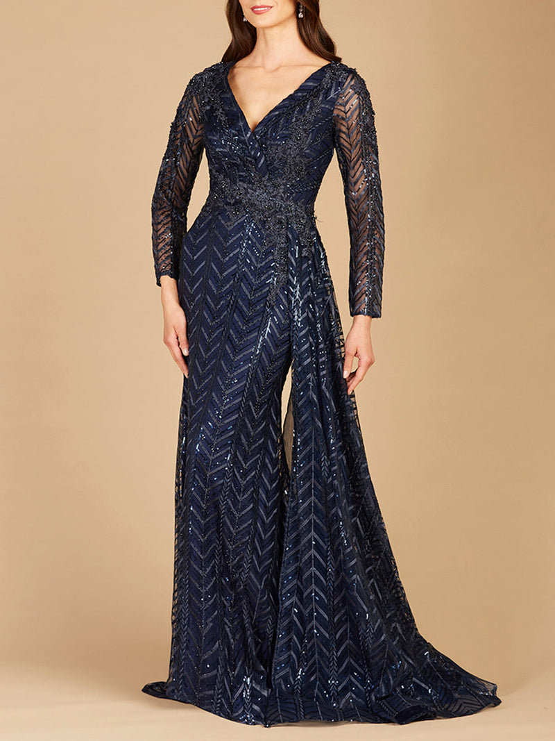 Lara 29620 - Lace Skirt Overlay Dress OUTLET - Glamourous Grace