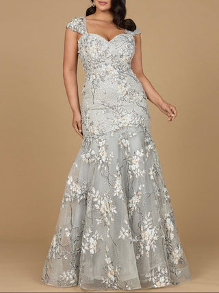 Lara 29642 - Cap Sleeve Mermaid Gown - Glamourous Grace