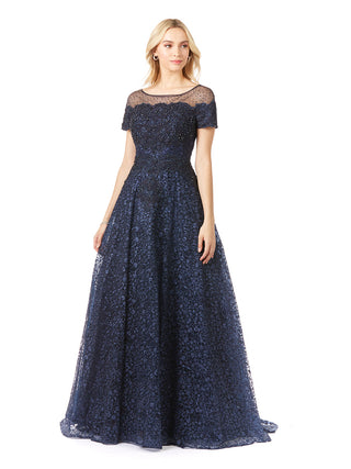 Sheer Off Shoulder Ball Gown | Lara 29765 - Glamourous Grace