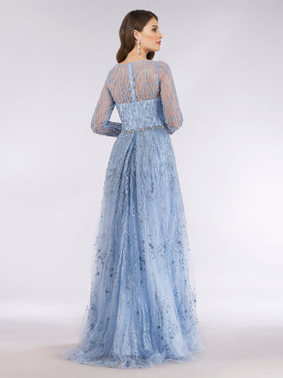 Lara 29782 - Beaded Lace Overskirt Ballgown - Glamourous Grace