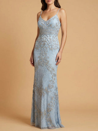 Body Con V-neck Beaded Dress | Lara 29904 - Glamourous Grace