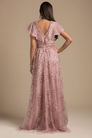 Lara 29966 - Lace, V-Neck Dress - Glamourous Grace