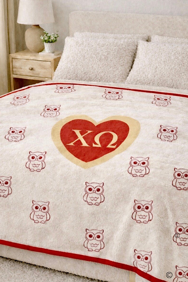 SC - Chi Omega Luxury Blanket - Glamourous Grace