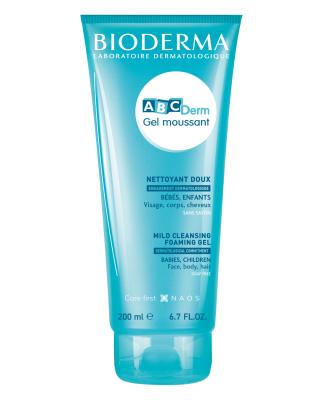 Bioderma ABCDerm: Gentle Baby Foaming Cleanser - Hypoallergenic, Paraben-Free Wash for Sensitive Skin - Dermatologist Recommended Baby & Children's Facial Cleanser - Glamourous Grace