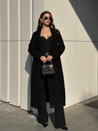 Astoria Classic Wraparound Wool Blend Overcoat