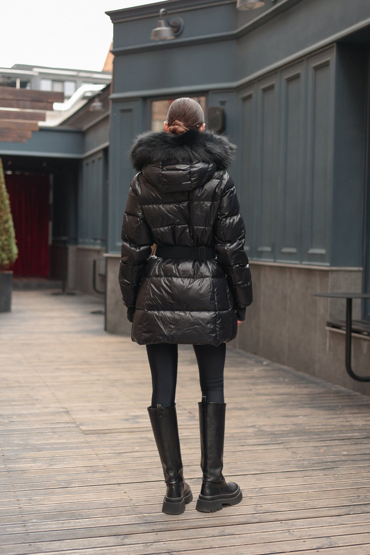 Cyrus Genuine Fur Down Fill Coat