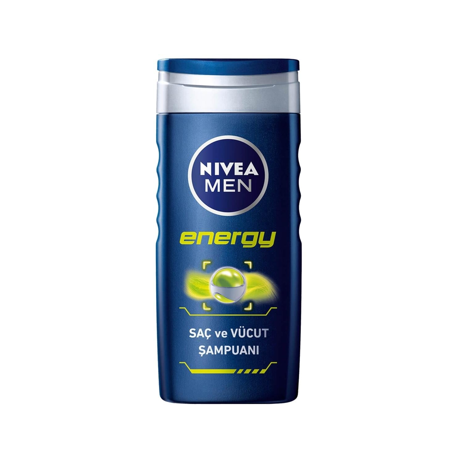 Nivea Men Energy Shampoo - 500ml Hair and Body Wash for Men, Multipurpose Cleansing - Glamourous Grace