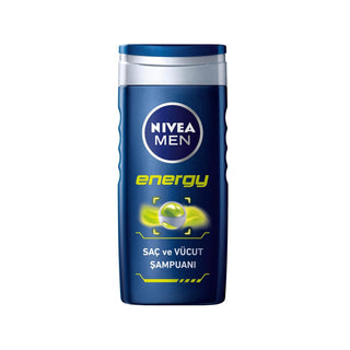 Nivea Men Energy Shampoo - 500ml Hair and Body Wash for Men, Multipurpose Cleansing - Glamourous Grace