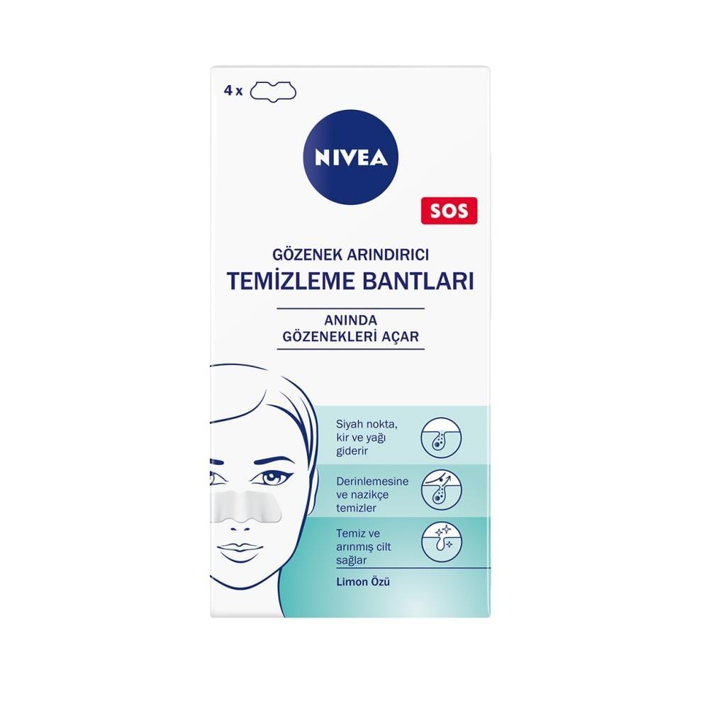 Nivea Pore Cleansing Strips - 4 Count | Deep Cleansing Face Strips for Blackhead Removal & Acne Prone Skin Care - Glamourous Grace