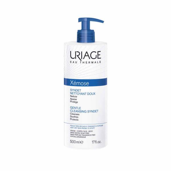 Uriage Xemose Gentle Cleansing Syndet 500ml - Soothing Cleansing Gel for Dry, Sensitive Skin - Fragrance-Free & Hypoallergenic - Glamourous Grace