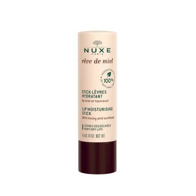 Nuxe Reve de Miel: Natural Honey Lip Balm for Dry, Chapped Lips - Moisturizing Lip Stick, Lip Care & Cracked Lip Treatment - Glamourous Grace