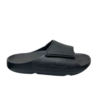 Sovella Men's PF Velcro Slide Black - Glamourous Grace