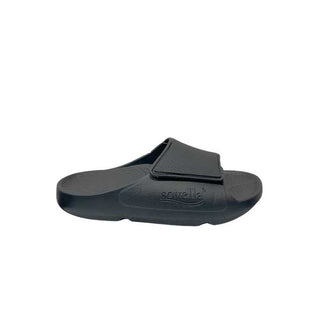 Sovella Men's PF Velcro Slide Dark Grey - Glamourous Grace