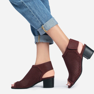 Maddie | Burgundy Nubuck - Glamourous Grace