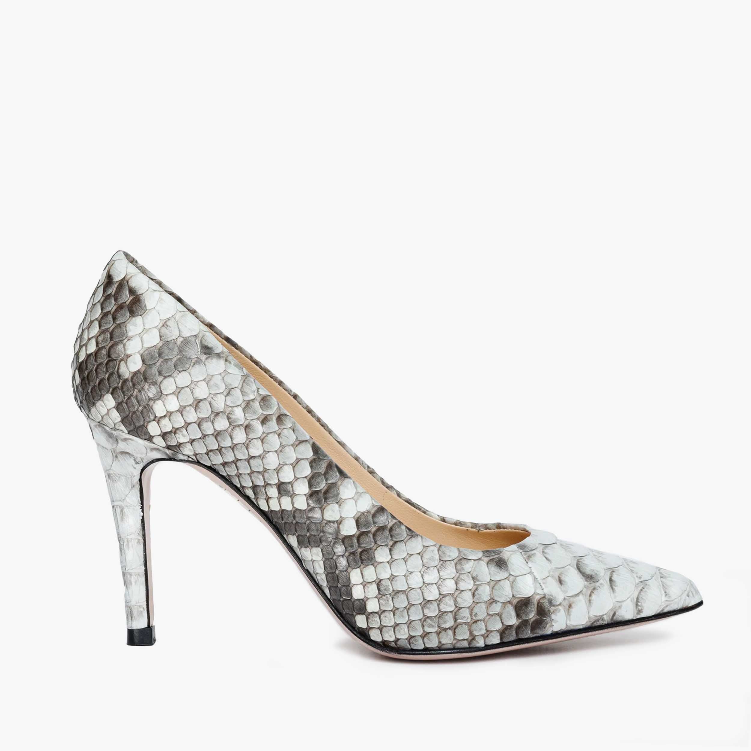 The Queen Natural Pythn Leather Pump Women Shoe - Glamourous Grace
