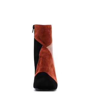 Marino Patchwork Suede Booties