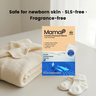 Laundry Detergent Sheets - Sensitive Skin, Baby-Safe, Fragrance-Free