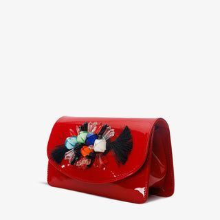 The Vigo Red Patent Leather Handbag