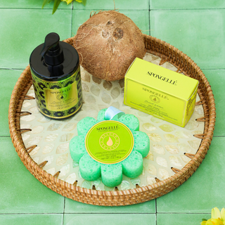 Coconut Verbena Wild Flower, Pedi Buffer, and Body Wash Refill Set - Glamourous Grace