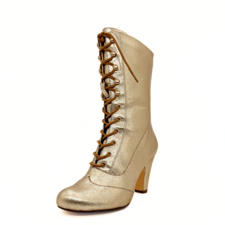 Claire Metallic Victorian Boots - Glamourous Grace