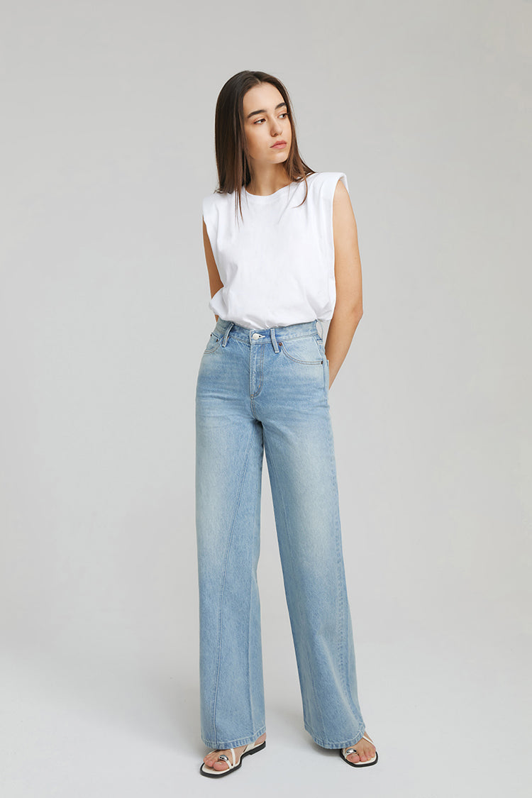 Angeles High Rise Baggy Jeans HJ103 - Glamourous Grace