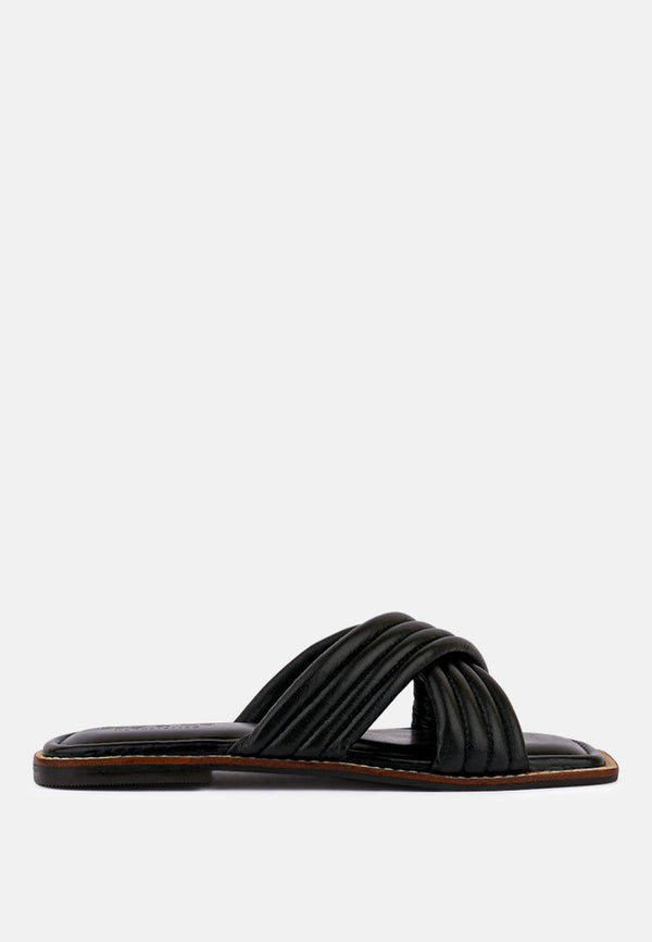 Eura Quilted Leather Flats - Glamourous Grace