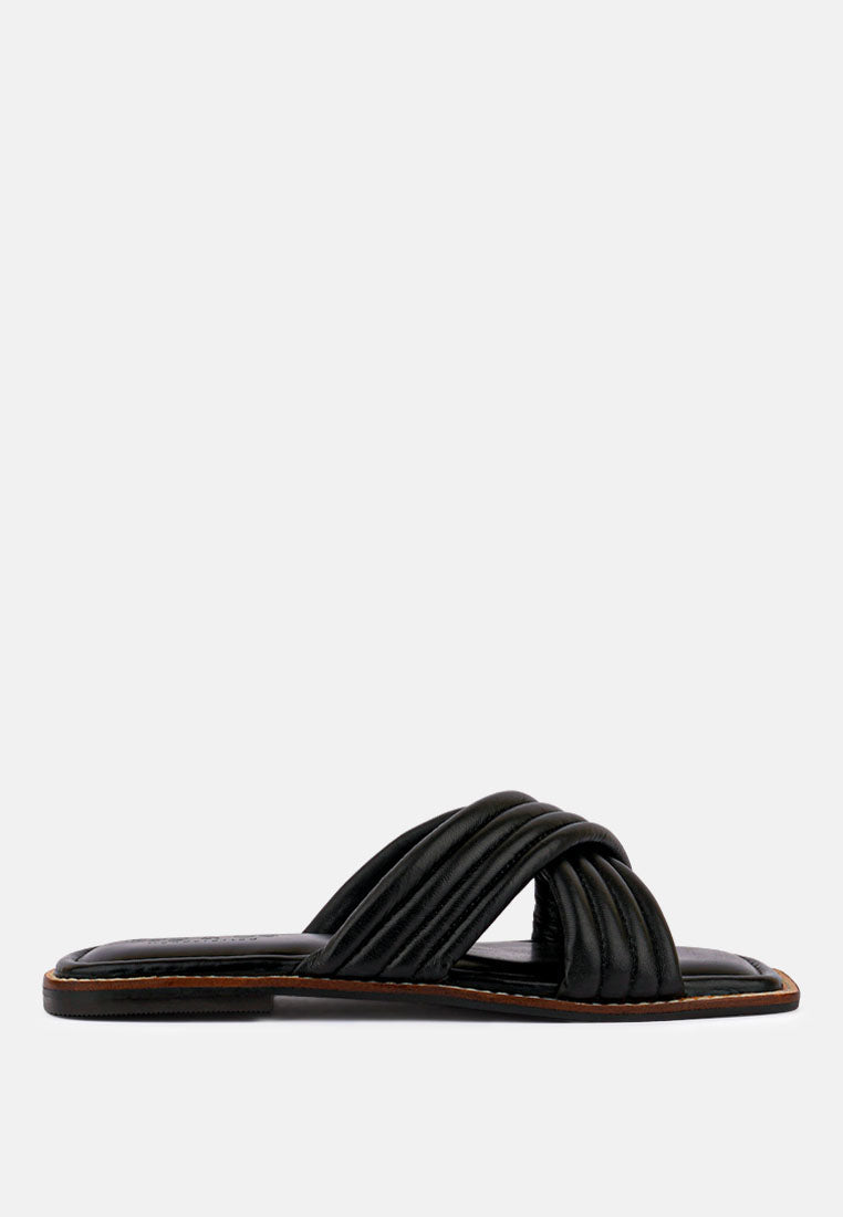 Eura Quilted Leather Flats - Glamourous Grace