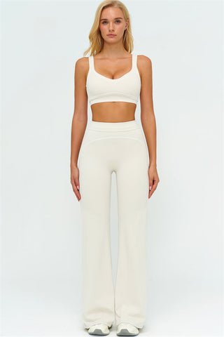 The Amara Sports Bra Flared Leggings 2-Piece Set