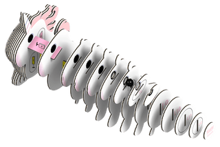 EUGY Unicorn 3D Puzzle