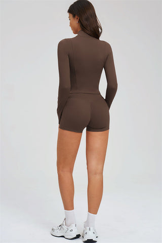 The Sizzle Zip Jacket Sports Bra Shorts 3-Piece Set